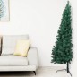 vidaXL Medio árbol de Navidad con luces y bolas verde 210 cm vidaXL Medio árbol de Navidad con luces y bolas verde 210 cm