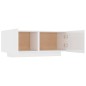 vidaXL Mesita de noche madera de ingeniería blanco brillo 100x35x40 cm vidaXL Mesita de noche madera de ingeniería blanco brillo 100x35x40 cm