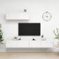 vidaXL Set de muebles de salón 3 pzas madera ingeniería blanco brillo vidaXL Set de muebles de salón 3 pzas madera ingeniería blanco brillo