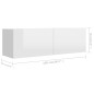 vidaXL Set de muebles de salón 3 pzas madera ingeniería blanco brillo vidaXL Set de muebles de salón 3 pzas madera ingeniería blanco brillo