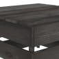 vidaXL Set de muebles de jardín 3 pzas madera de pino impregnada gris vidaXL Set de muebles de jardín 3 pzas madera de pino impregnada gris