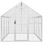 vidaXL Pajarera de aluminio color plateado 1,79x3x1,85 m vidaXL Pajarera de aluminio color plateado 1,79x3x1,85 m