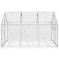 vidaXL Pajarera de aluminio color plateado 1,79x3x1,85 m vidaXL Pajarera de aluminio color plateado 1,79x3x1,85 m