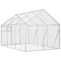 vidaXL Pajarera de aluminio color plateado 1,79x3x1,85 m vidaXL Pajarera de aluminio color plateado 1,79x3x1,85 m