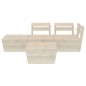 vidaXL Muebles de palets para jardín 4 pzas madera de abeto impregnada vidaXL Muebles de palets para jardín 4 pzas madera de abeto impregnada