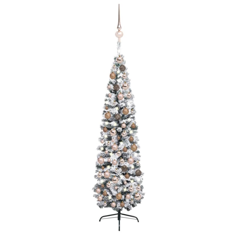 vidaXL Árbol de Navidad preiluminado con luces y bolas verde 210 cm vidaXL Árbol de Navidad preiluminado con luces y bolas verde 210 cm