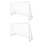 vidaXL Porterías de fútbol de acero 2 unidades 240x90x150 cm vidaXL Porterías de fútbol de acero 2 unidades 240x90x150 cm