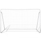 vidaXL Porterías de fútbol de acero 2 unidades 240x90x150 cm vidaXL Porterías de fútbol de acero 2 unidades 240x90x150 cm