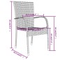 vidaXL Juego de comedor para jardín 3 piezas ratán sintético negro vidaXL Juego de comedor para jardín 3 piezas ratán sintético negro