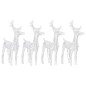 vidaXL Renos de Navidad 4 unidades 160 LED blanco frío acrílico vidaXL Renos de Navidad 4 unidades 160 LED blanco frío acrílico
