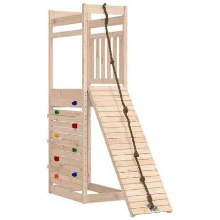 vidaXL Parque infantil de exterior madera maciza de pino