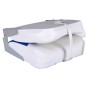 vidaXL 2x Asiento barco respaldo plegable cojín azul blanco 41x36x48cm vidaXL 2x Asiento barco respaldo plegable cojín azul blanco 41x36x48cm