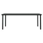 vidaXL Juego de comedor de jardín 7 piezas negro vidaXL Juego de comedor de jardín 7 piezas negro