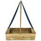 vidaXL Arenero con tejado de madera de pino impregnada 80x60x97,5 cm vidaXL Arenero con tejado de madera de pino impregnada 80x60x97,5 cm