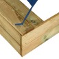 vidaXL Arenero con tejado de madera de pino impregnada 80x60x97,5 cm vidaXL Arenero con tejado de madera de pino impregnada 80x60x97,5 cm