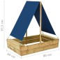 vidaXL Arenero con tejado de madera de pino impregnada 80x60x97,5 cm vidaXL Arenero con tejado de madera de pino impregnada 80x60x97,5 cm