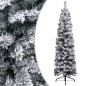vidaXL Árbol de Navidad delgado con luces y nieve PVC verde 120 cm vidaXL Árbol de Navidad delgado con luces y nieve PVC verde 120 cm