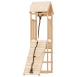 vidaXL Casa de juegos con pared de escalada madera maciza pino vidaXL Casa de juegos con pared de escalada madera maciza pino