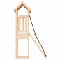 vidaXL Casa de juegos con pared de escalada madera maciza pino vidaXL Casa de juegos con pared de escalada madera maciza pino