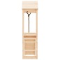 vidaXL Casa de juegos con pared de escalada madera maciza pino vidaXL Casa de juegos con pared de escalada madera maciza pino