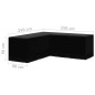 vidaXL Cubierta de muebles de jardín forma L 12 ojales 250x250x90 cm