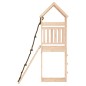 vidaXL Casa de juegos con pared de escalada madera maciza pino vidaXL Casa de juegos con pared de escalada madera maciza pino