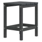 vidaXL Silla de jardín Adirondack reposapiés mesa HDPE gris antracita vidaXL Silla de jardín Adirondack reposapiés mesa HDPE gris antracita