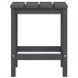 vidaXL Silla de jardín Adirondack reposapiés mesa HDPE gris antracita vidaXL Silla de jardín Adirondack reposapiés mesa HDPE gris antracita