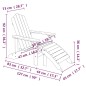 vidaXL Silla de jardín Adirondack reposapiés mesa HDPE gris antracita vidaXL Silla de jardín Adirondack reposapiés mesa HDPE gris antracita