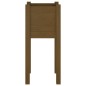 vidaXL Jardinera de madera maciza de pino marrón miel 31x31x70 cm