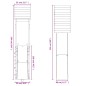 vidaXL Parque infantil de exterior madera maciza de pino