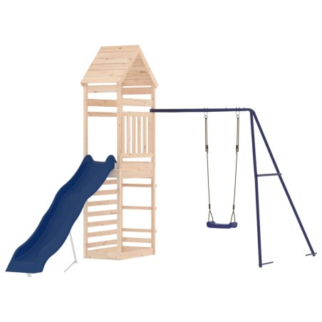 vidaXL Parque infantil de exterior madera maciza de pino