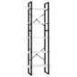 vidaXL Estantería de 5 niveles madera contrachapada gris 60x30x175 cm