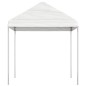 vidaXL Cenador con techo polietileno blanco 2,28x2,23x2,69 m vidaXL Cenador con techo polietileno blanco 2,28x2,23x2,69 m