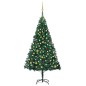 vidaXL Árbol de Navidad preiluminado con luces y bolas verde 210 cm vidaXL Árbol de Navidad preiluminado con luces y bolas verde 210 cm