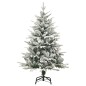 vidaXL Árbol de Navidad con LED, bolas y nieve PVC&PE 120 cm vidaXL Árbol de Navidad con LED, bolas y nieve PVC&PE 120 cm