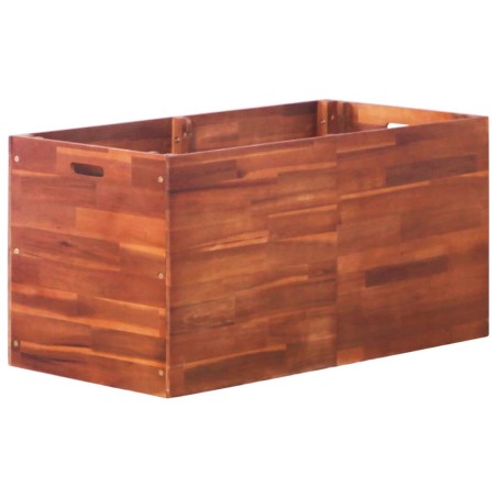 vidaXL Arriate de madera de acacia 100x50x50 cm