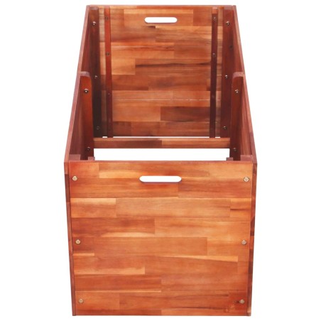 vidaXL Arriate de madera de acacia 100x50x50 cm