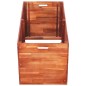 vidaXL Arriate de madera de acacia 100x50x50 cm