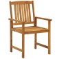 vidaXL Juego de comedor de jardín 9 piezas madera maciza de acacia vidaXL Juego de comedor de jardín 9 piezas madera maciza de acacia