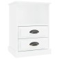 vidaxL Mesita de noche blanco brillante 43x36x60 cm vidaxL Mesita de noche blanco brillante 43x36x60 cm