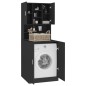 vidaXL Mueble de lavadora negro