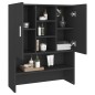 vidaXL Mueble de lavadora negro
