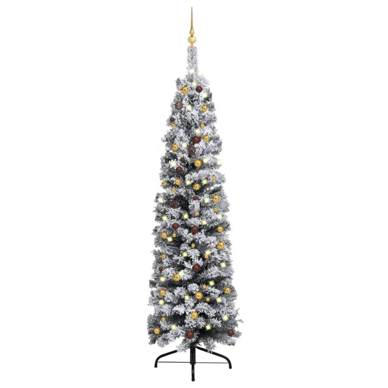 vidaXL Árbol de Navidad preiluminado con luces y bolas verde 240 cm vidaXL Árbol de Navidad preiluminado con luces y bolas verde 240 cm