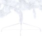 vidaXL Medio árbol de Navidad con luces y bolas blanco 120 cm vidaXL Medio árbol de Navidad con luces y bolas blanco 120 cm