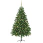 vidaXL Árbol de Navidad preiluminado con luces y bolas verde 210 cm vidaXL Árbol de Navidad preiluminado con luces y bolas verde 210 cm