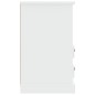 vidaxL Mesita de noche blanco brillante 43x36x60 cm vidaxL Mesita de noche blanco brillante 43x36x60 cm