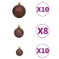 vidaXL Árbol de Navidad preiluminado con luces y bolas verde 210 cm vidaXL Árbol de Navidad preiluminado con luces y bolas verde 210 cm