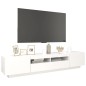 vidaXL Mueble para TV con luces LED blanco 200x35x40 cm