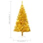 vidaXL Árbol de Navidad preiluminado con luces y bolas dorado 150 cm vidaXL Árbol de Navidad preiluminado con luces y bolas dorado 150 cm